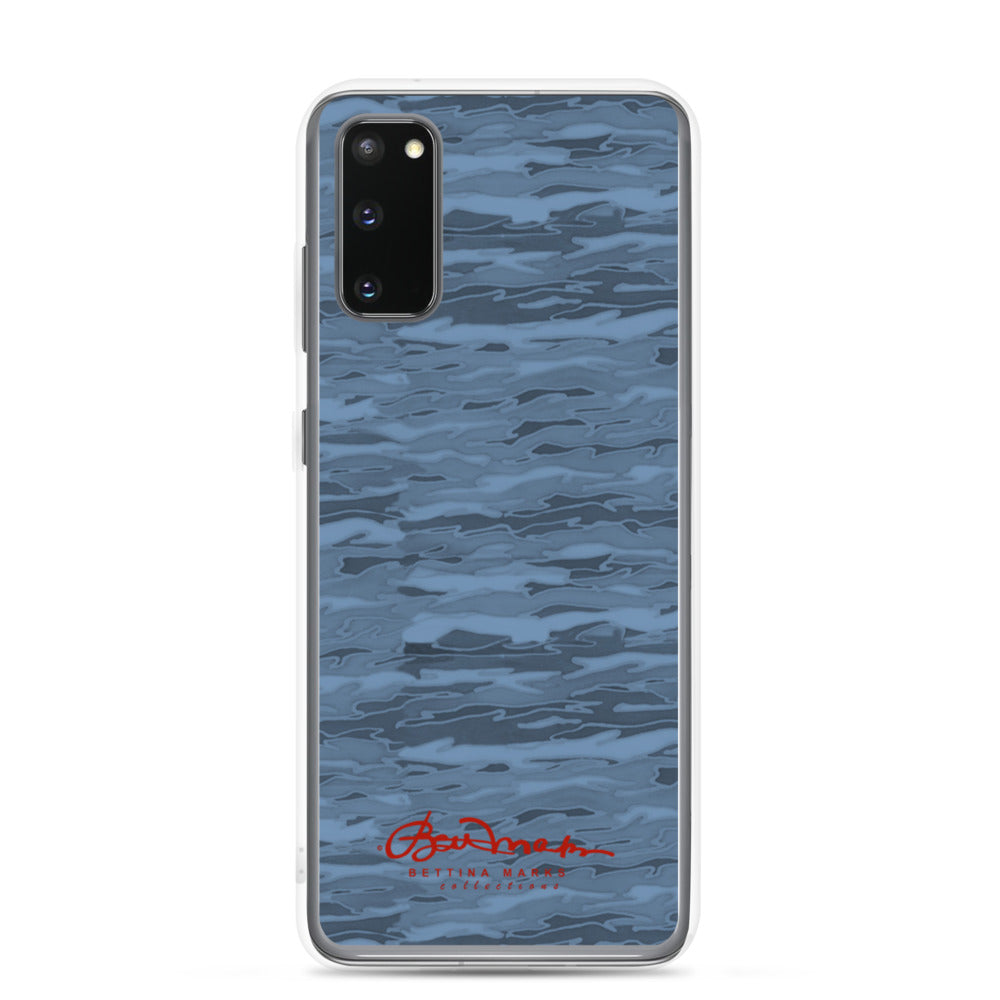 Steel Blue Camouflage Lava Samsung Case (select model)