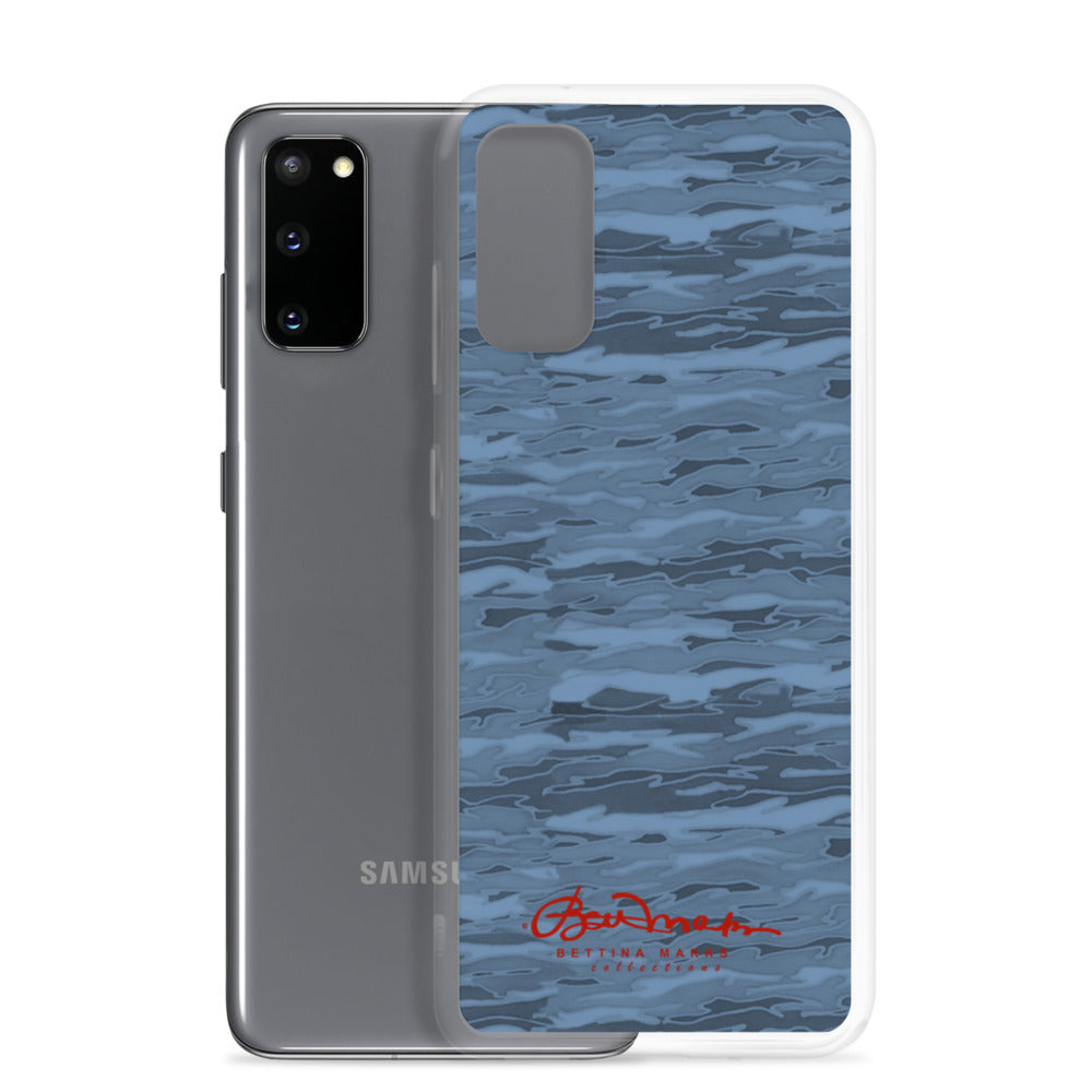 Steel Blue Camouflage Lava Samsung Case (select model)