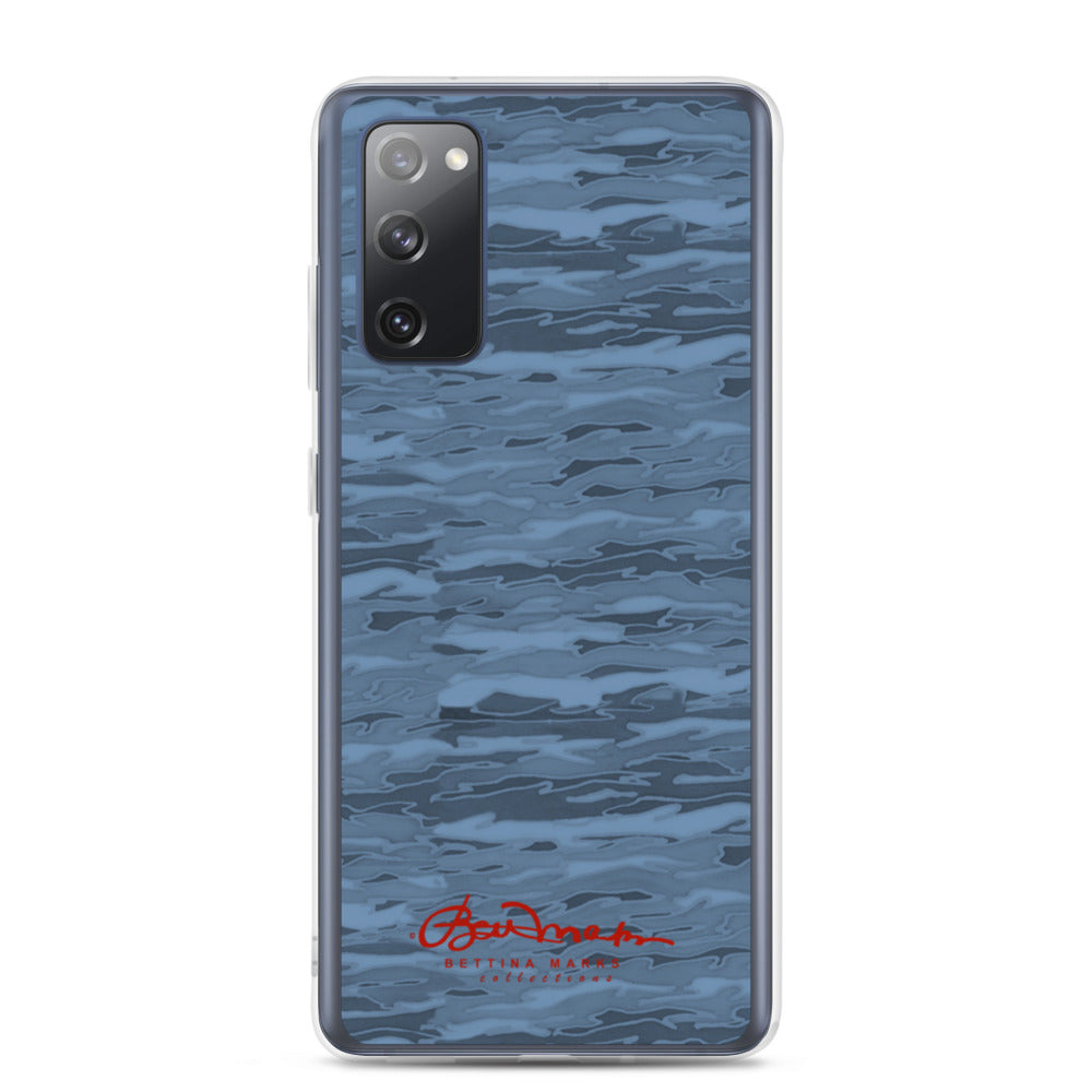 Steel Blue Camouflage Lava Samsung Case (select model)