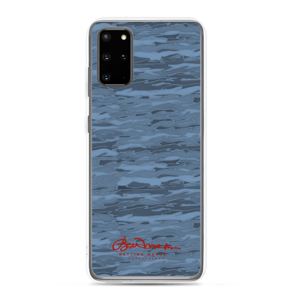 Steel Blue Camouflage Lava Samsung Case (select model)