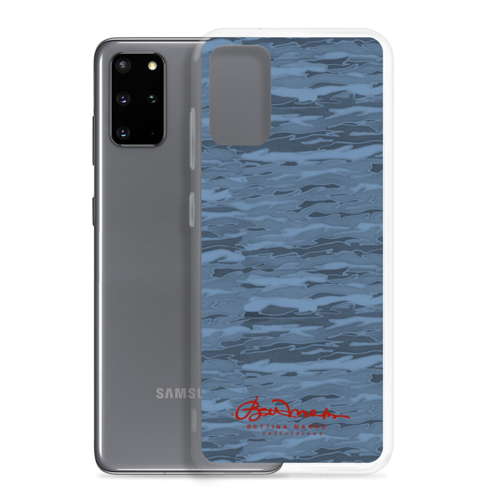 Steel Blue Camouflage Lava Samsung Case (select model)