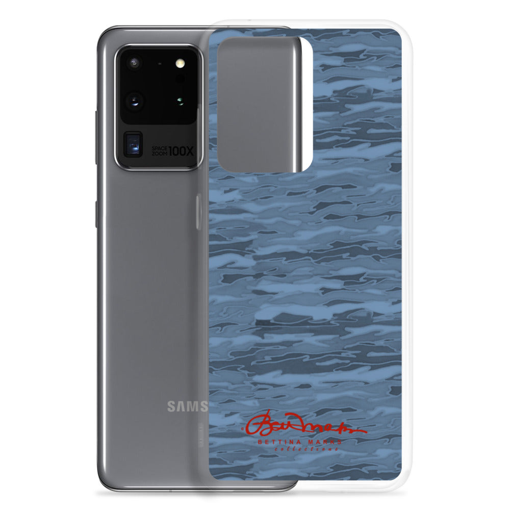 Steel Blue Camouflage Lava Samsung Case (select model)