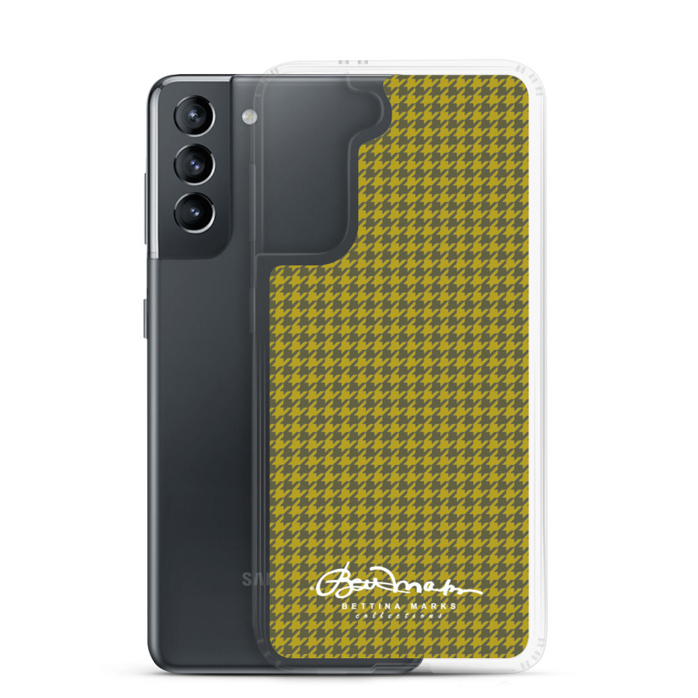 Olive Houndstooth Samsung Case