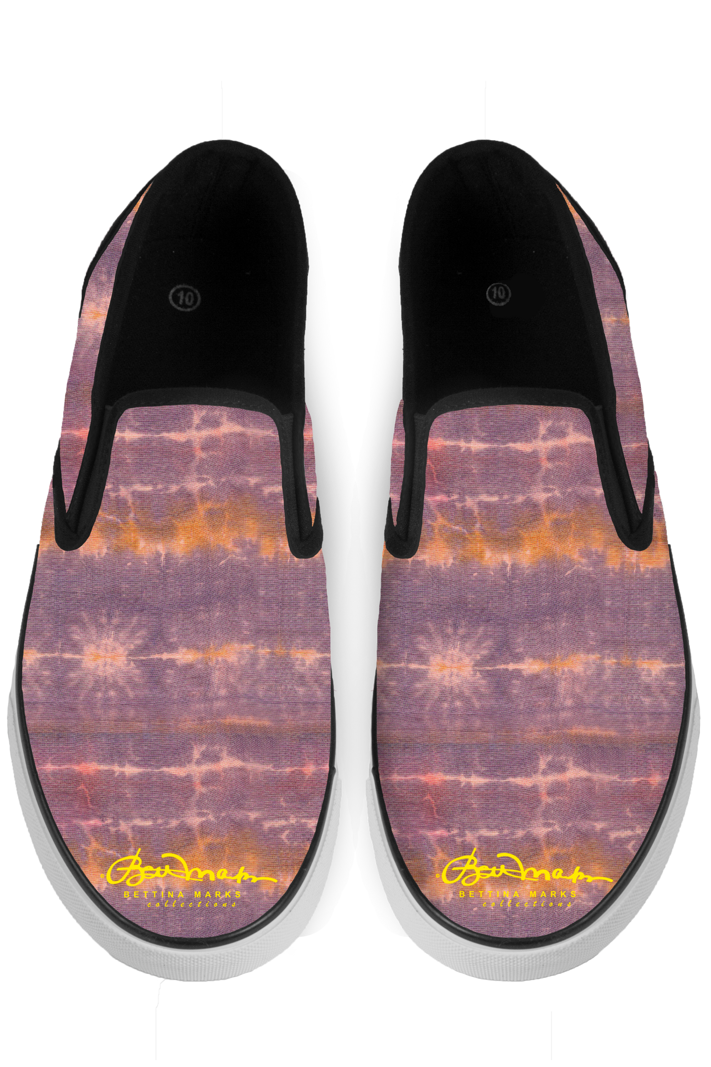 Purple Sunset Tie Dye Slip On Sneakers