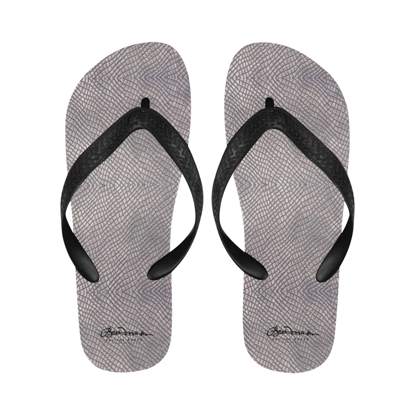 Croc Print Flip Flops for Men/Women