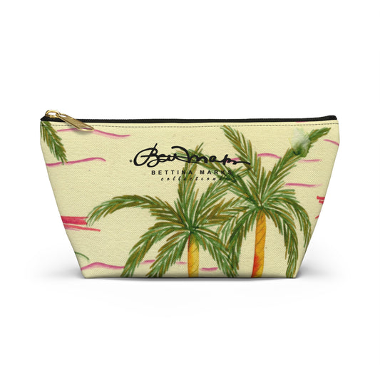 Retro Palm Tree Accessory Pouch