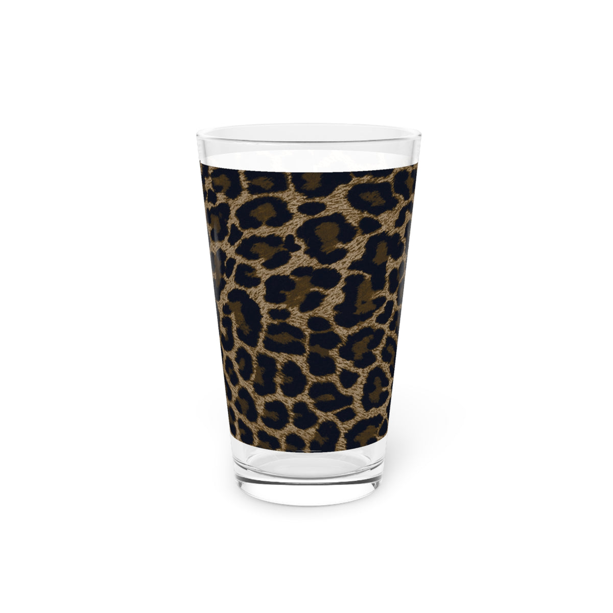 Dark Leopard Pint Glass