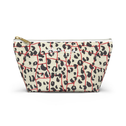 Red Line Leopard Accessory Pouch