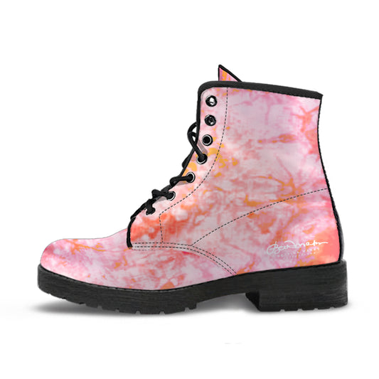 Fantasia Tie Dye Leather Boots (Vegan)