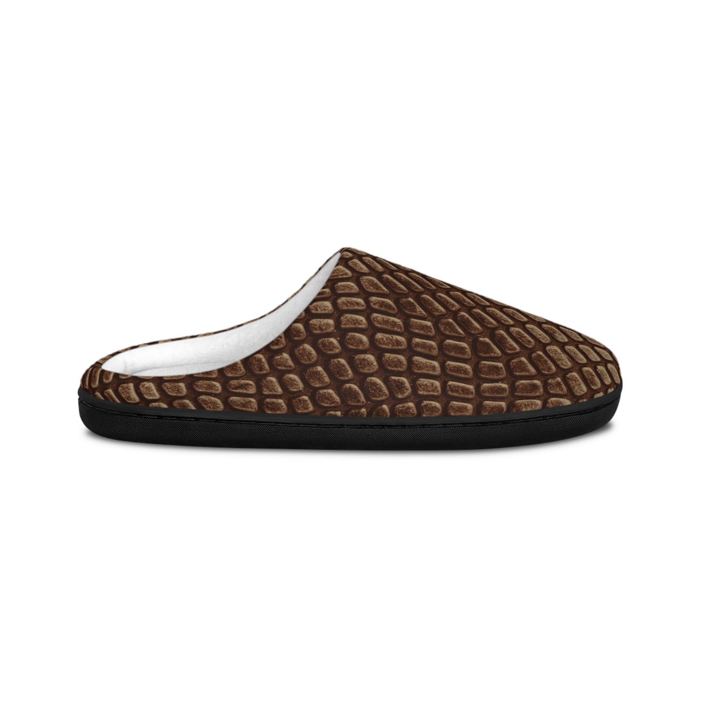 Mocha Crocodile Men's Indoor Slippers