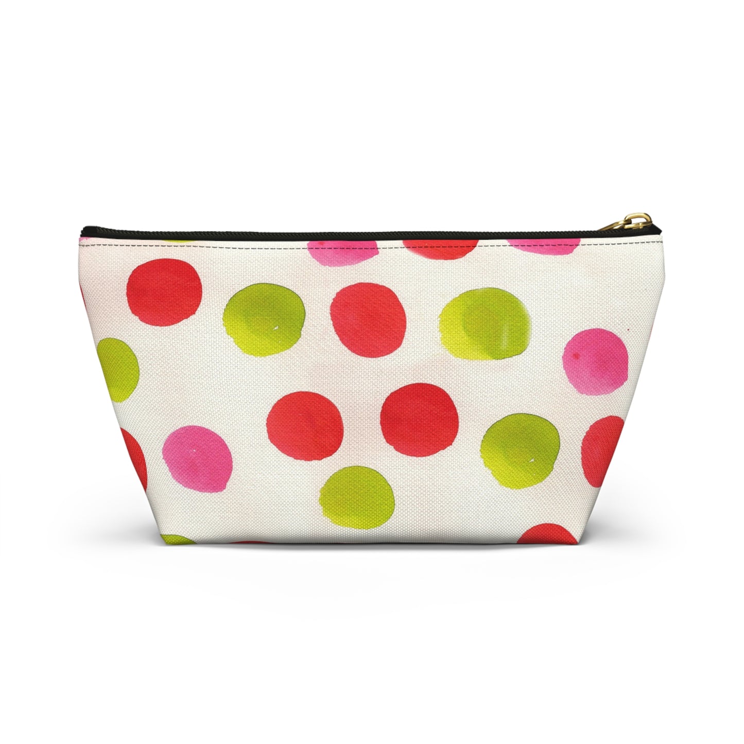 Water Color Polka Dots Accessory Pouch w T-bottom