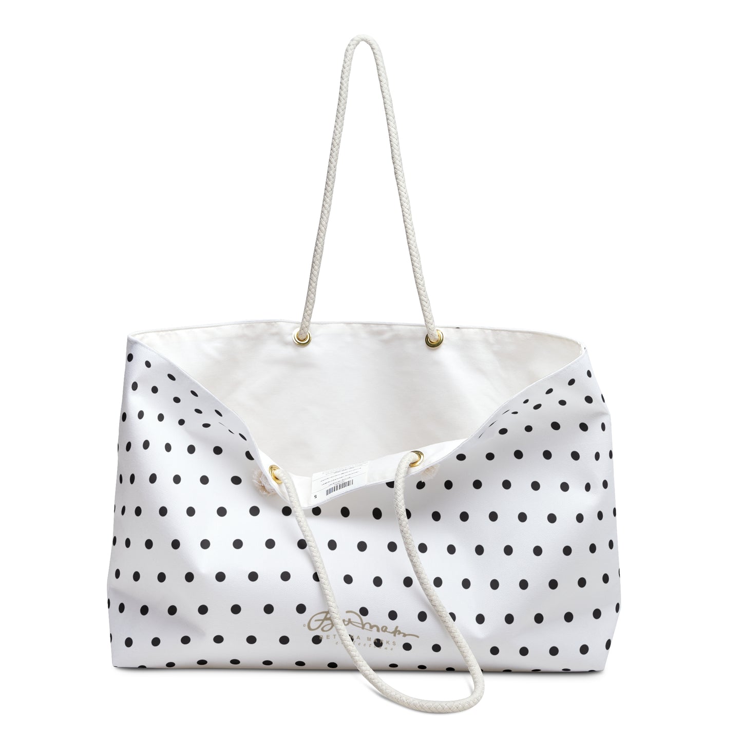 Poppy Seed Polka Dot Weekender Bag