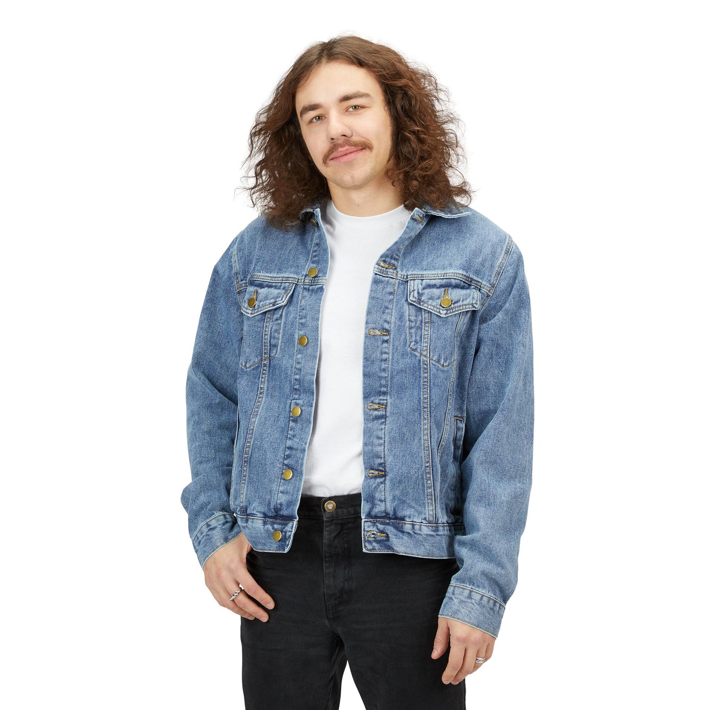 Denim Jacket — "Change Is Good" Embroidered Statement Jacket