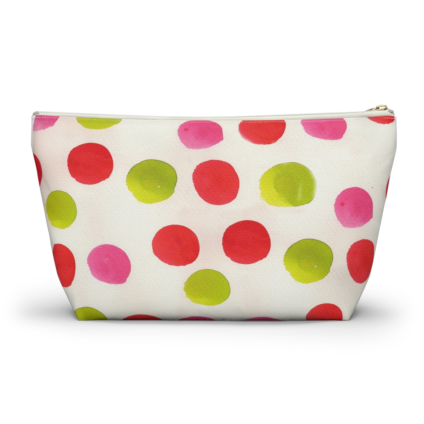 Water Color Polka Dots Accessory Pouch w T-bottom