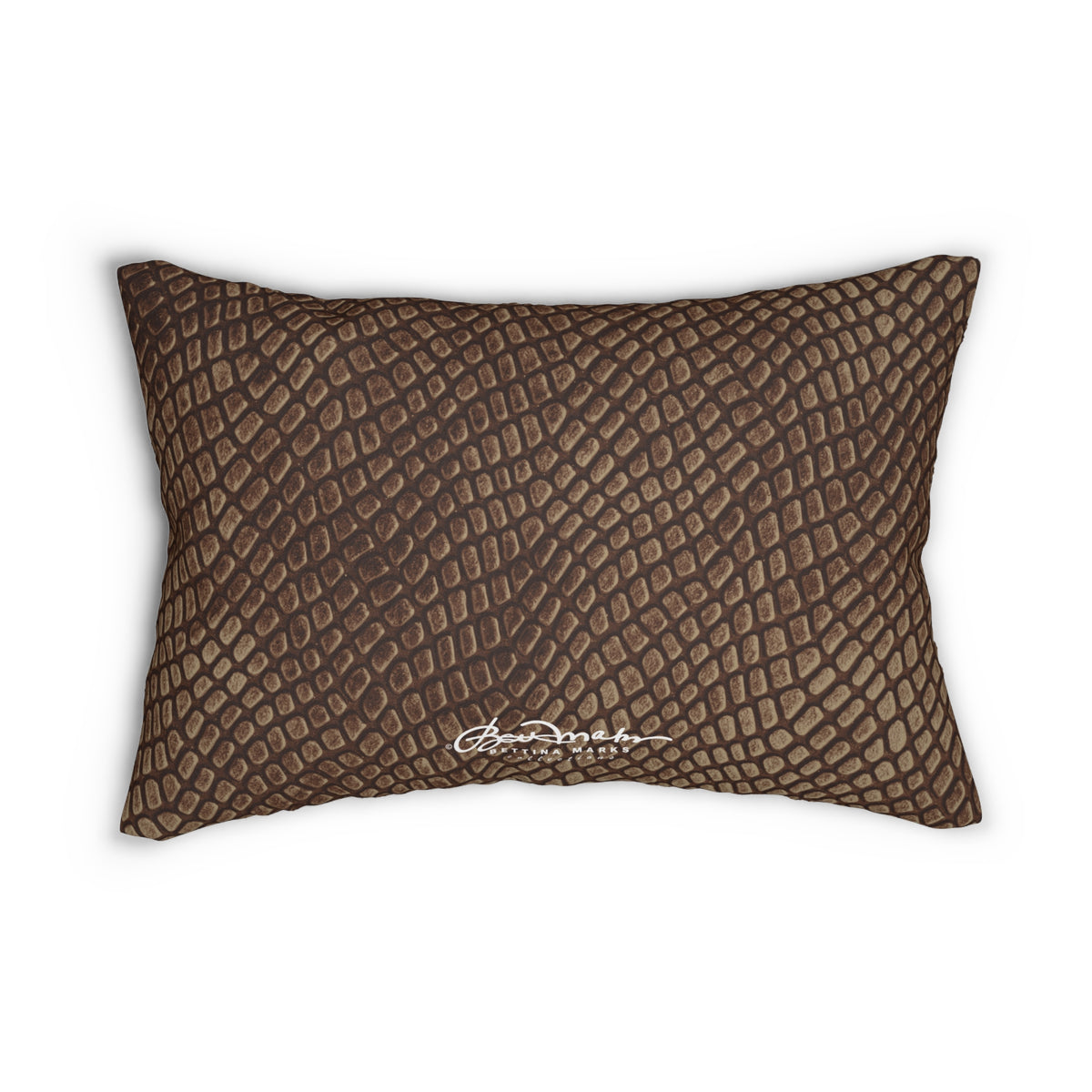 Mocha Crocodile Pillow