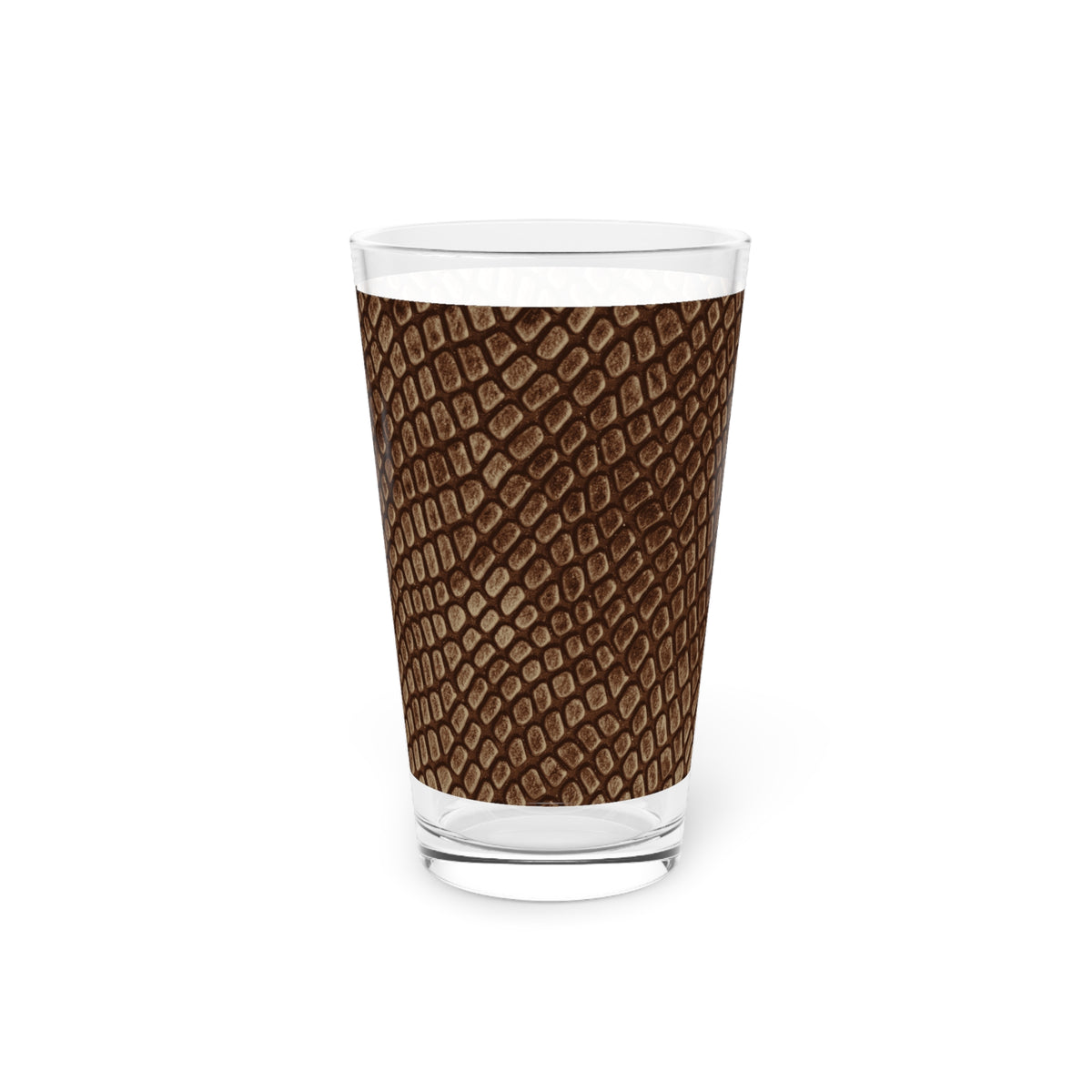Mocha Crocodile Pint Glass