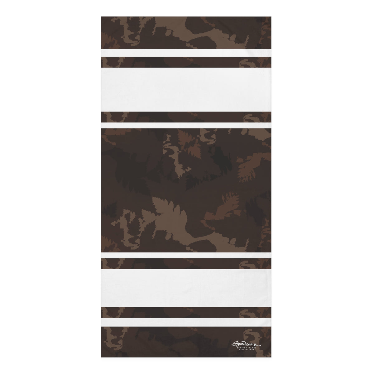 Dark Chocolate Abstract Forest Bath Towel