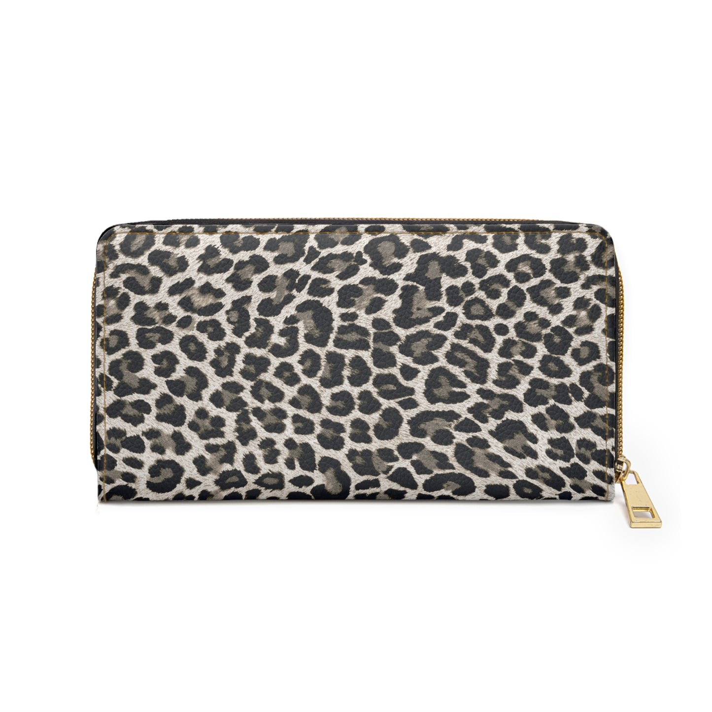 Snow Leopard Zipper Wallet for Women - Chic and Functional Clutch