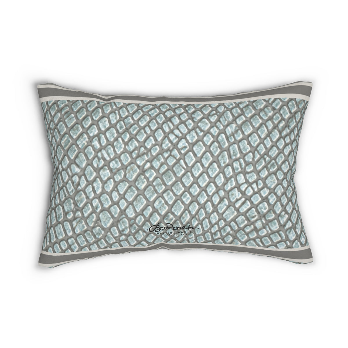 Faded Crocodile Lumbar Pillow