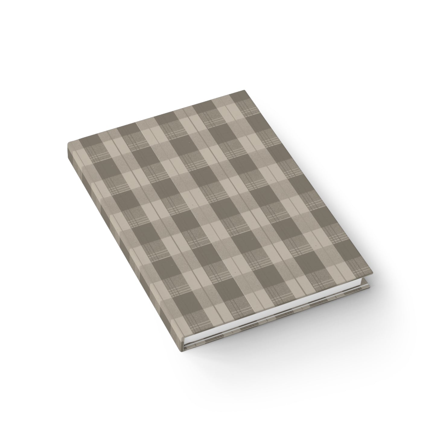 Cream Plaid Journal