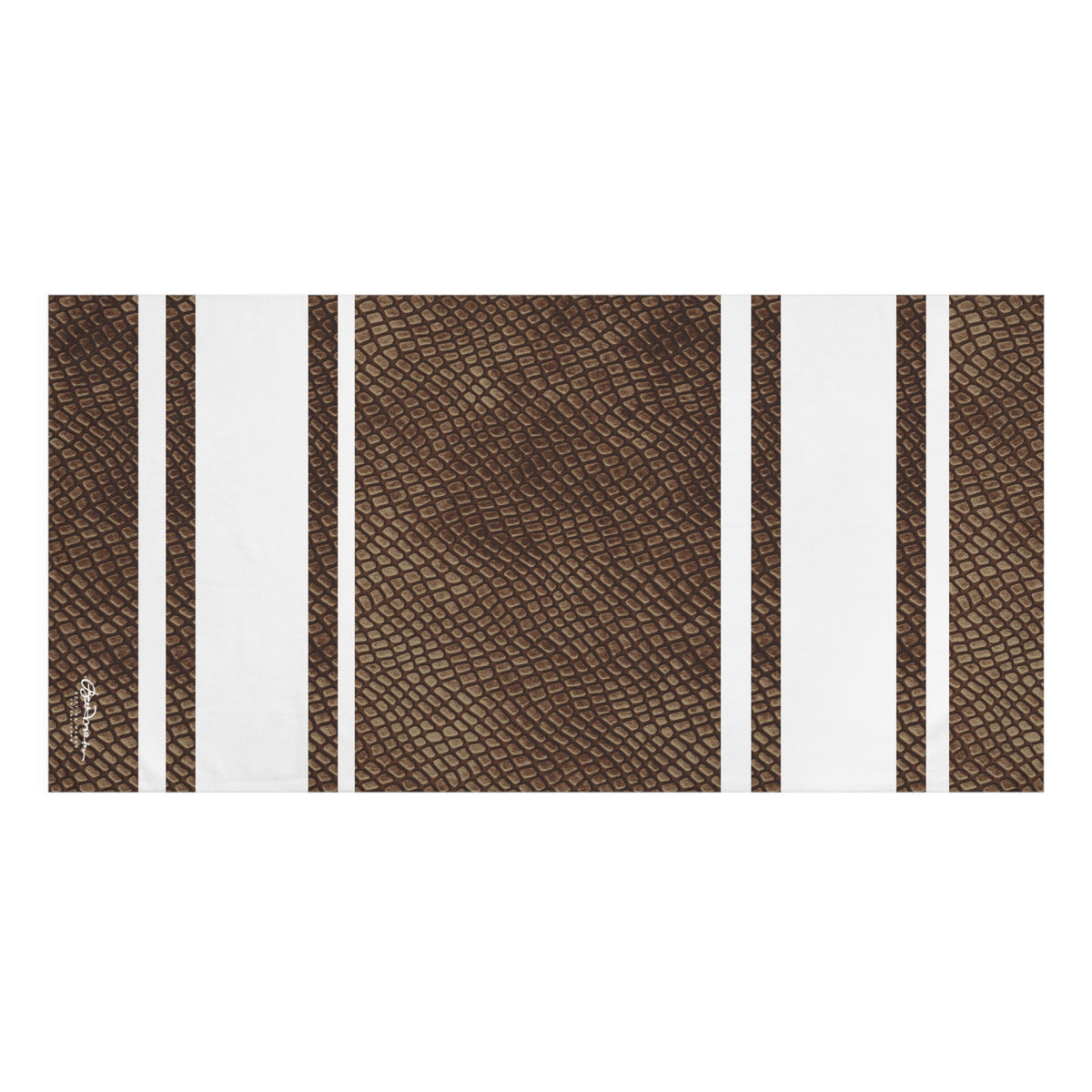 Mocha Crocodile Bath Towel