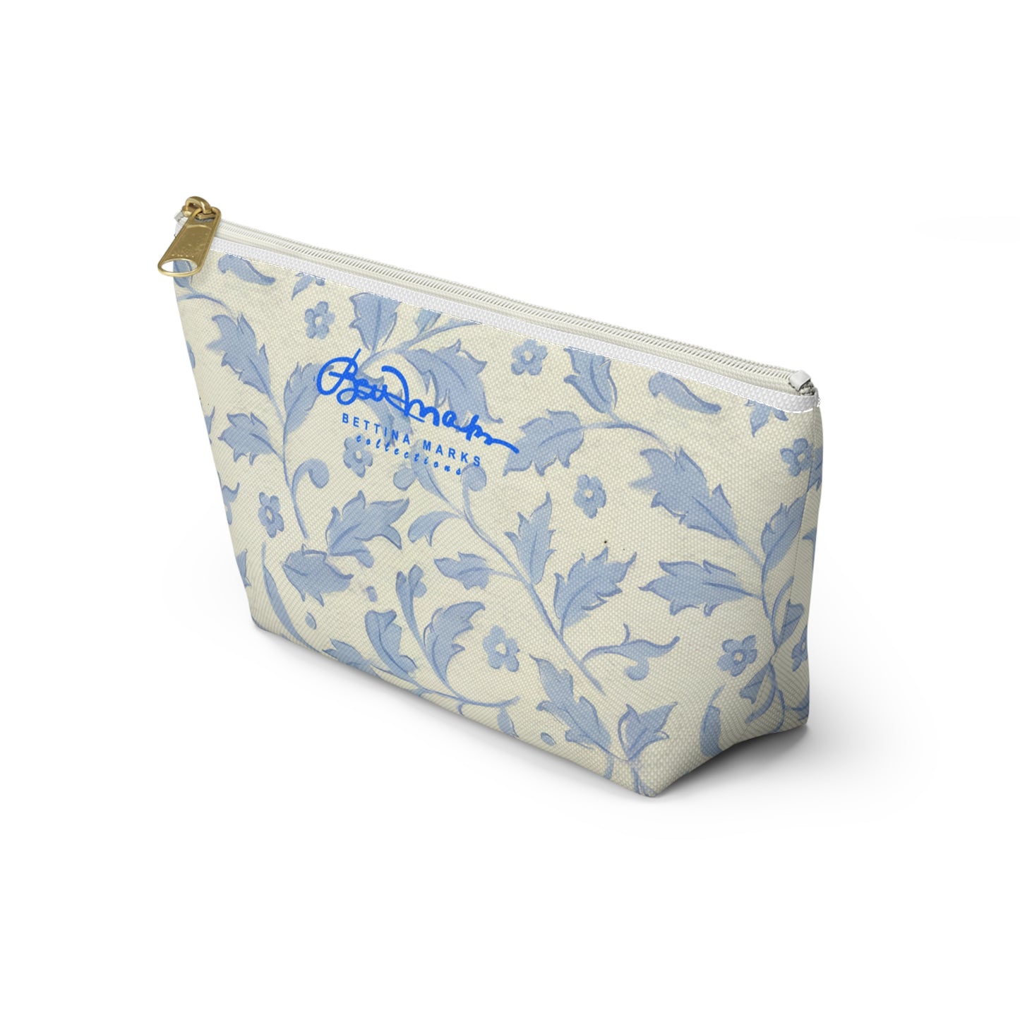 Chinoise Blue Floral Accessory Pouch