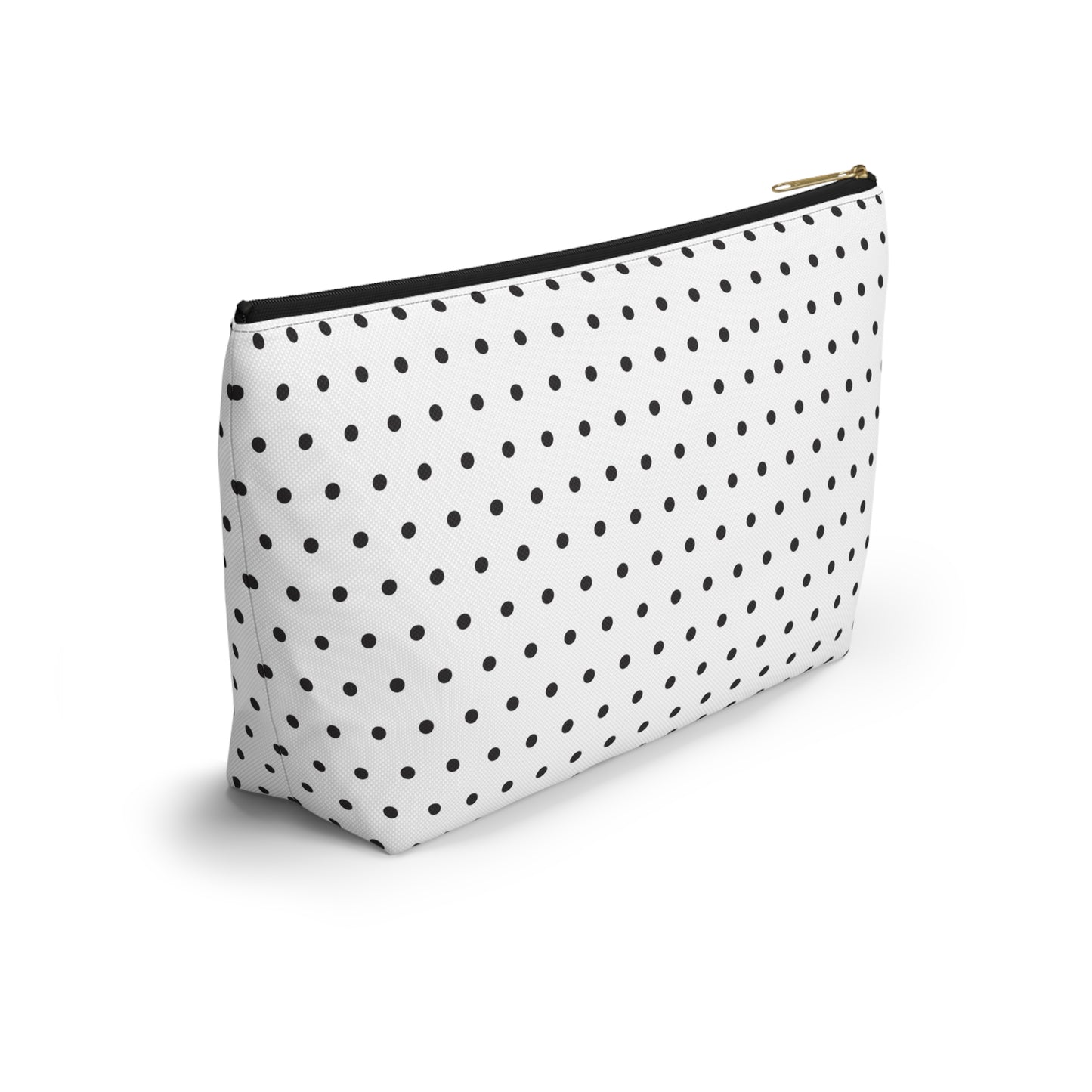 Poppy Seed Polka Dot Accessory Pouch w T-bottom