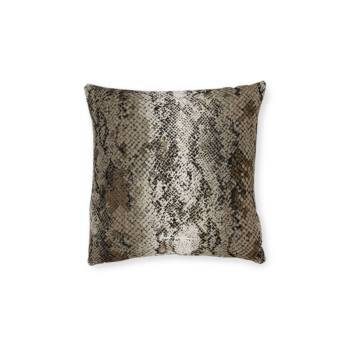 Deep Snake Skin Square Pillow