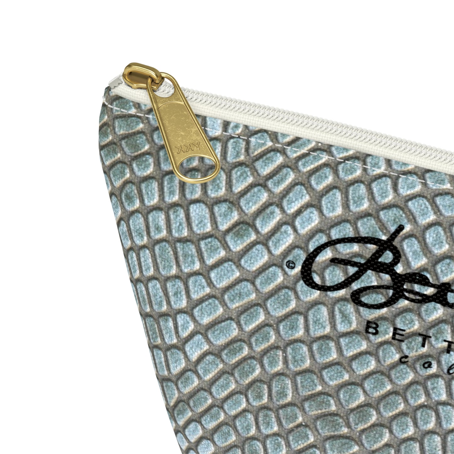 Faded Crocodile Accessory Pouch w T-bottom