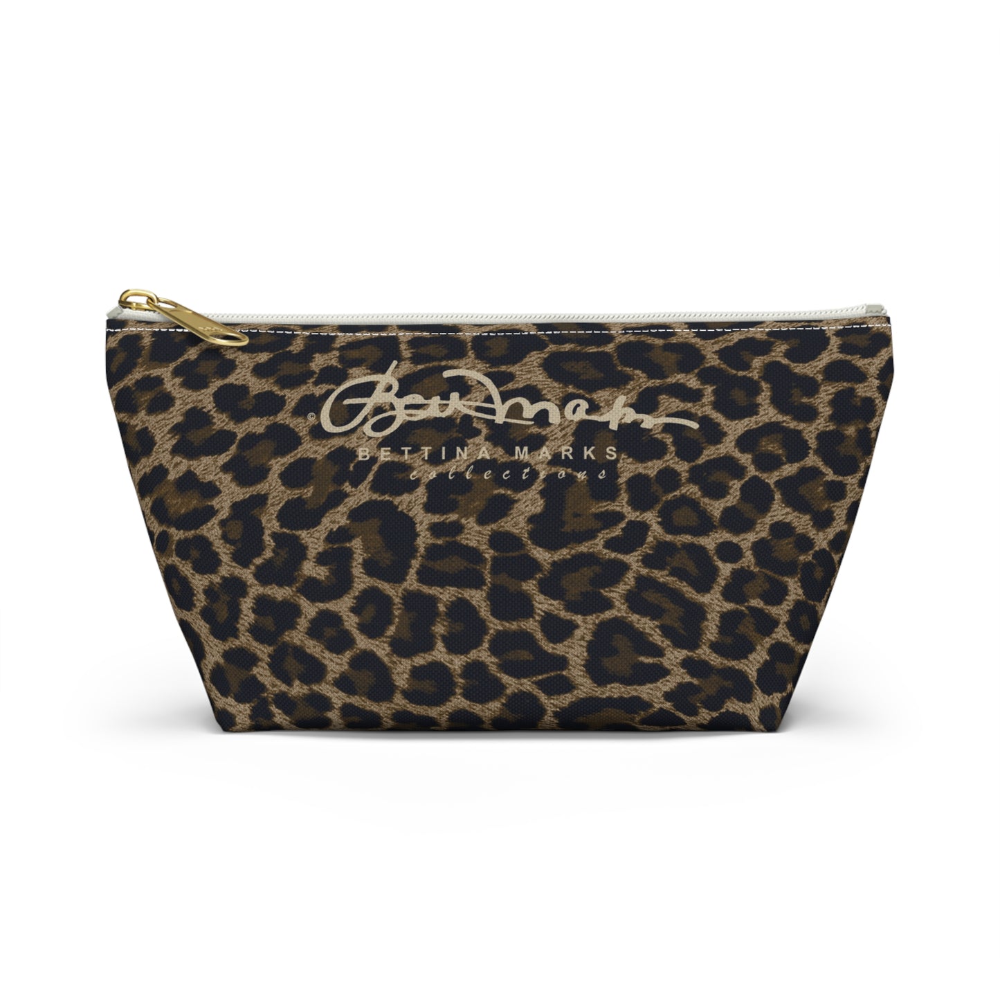 Dark Leopard Accessory Pouch w T-bottom