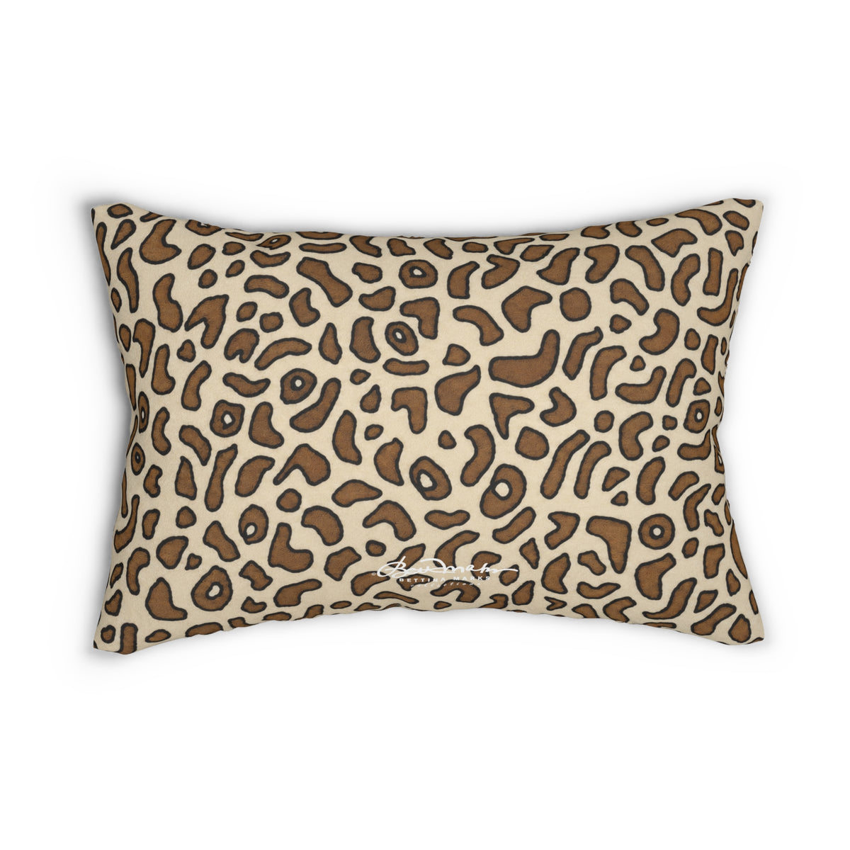 Brown Animal Skin On White Pillow