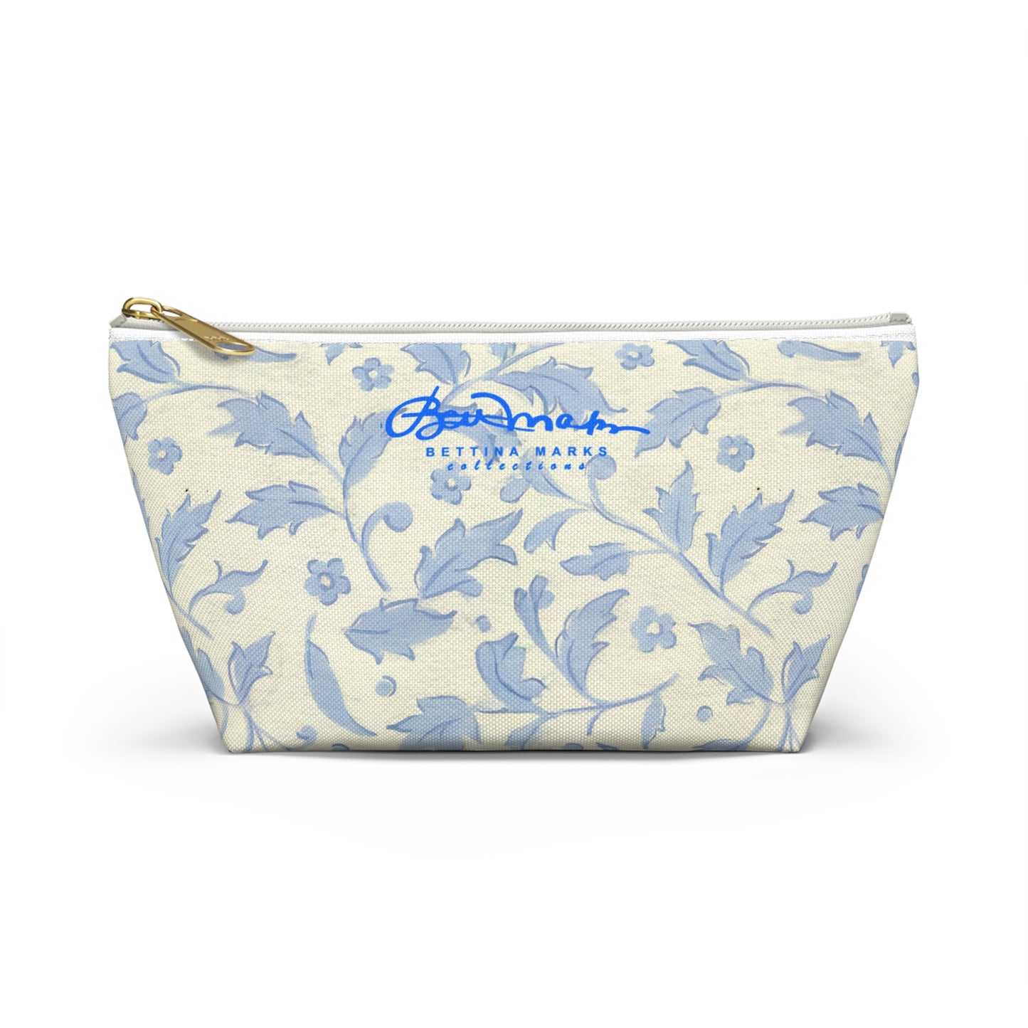 Chinoise Blue Floral Accessory Pouch
