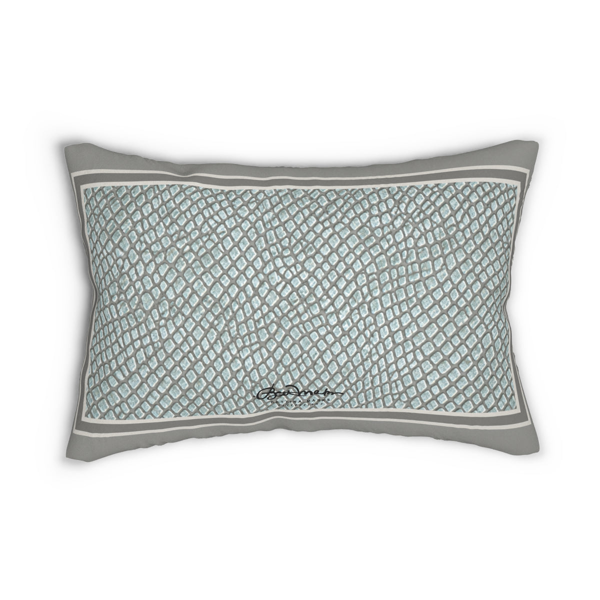Faded Crocodile Lumbar Pillow