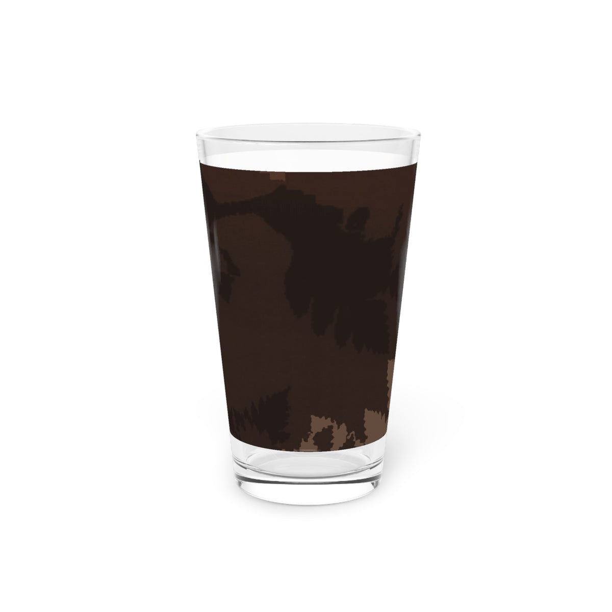 Dark Chocolate Abstract Forest Pint Glass