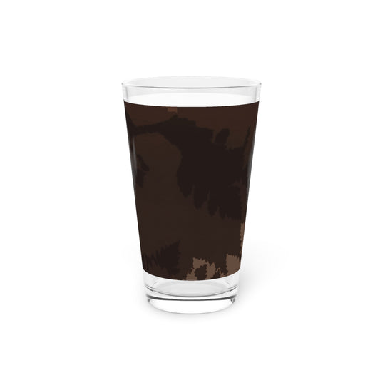 Dark Chocolate Abstract Forest Pint Glass