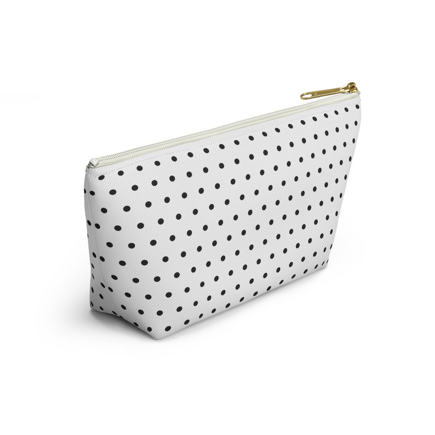 Poppy Seed Polka Dot Accessory Pouch w T-bottom