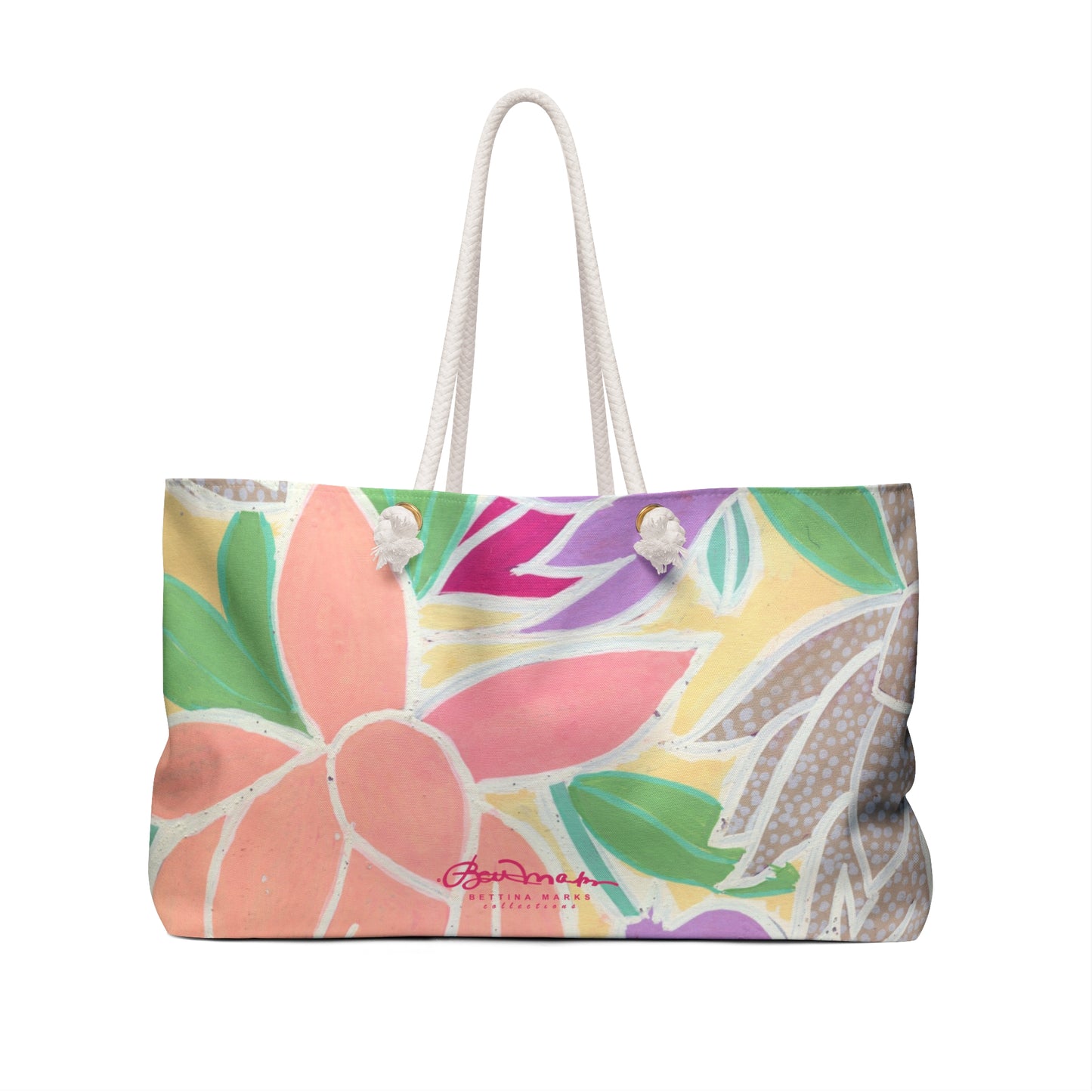 Pastel Tulips & Peonies Weekender Bag