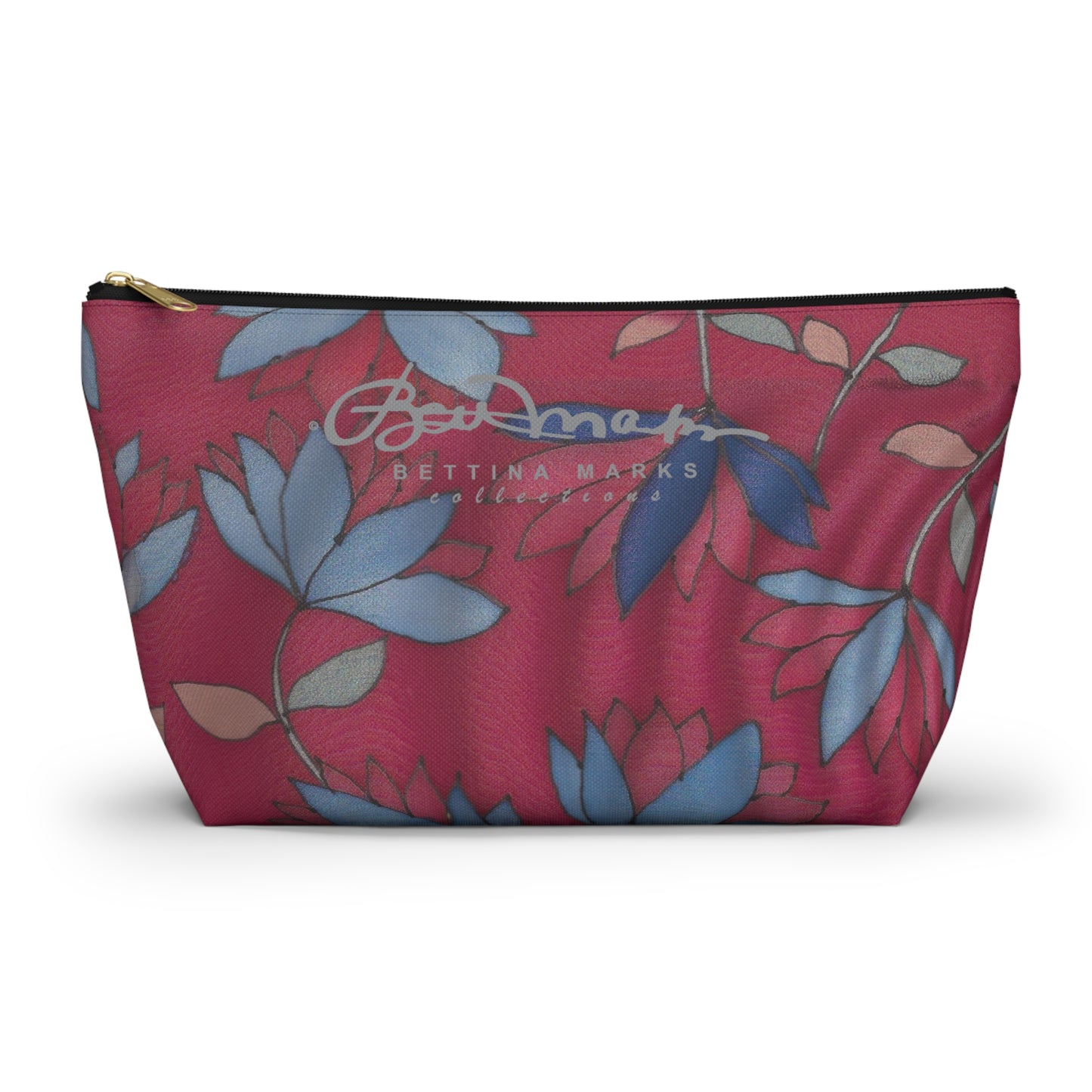 Lotus Flowers On Pink Accessory Pouch w T-bottom