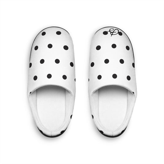 Poppy Seed Polka Dot Women's Indoor Slippers