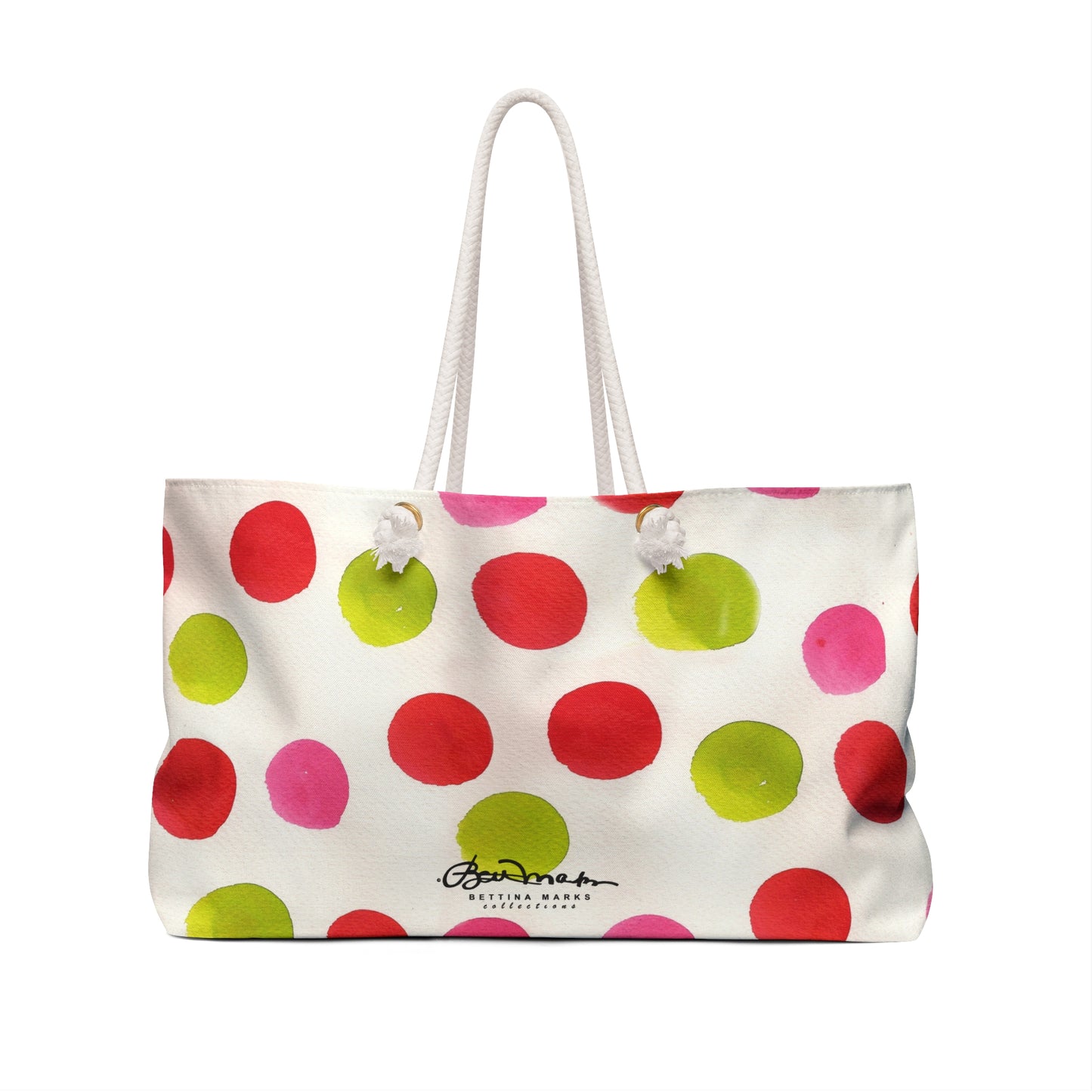 Water Color Polka Dots Weekender Bag