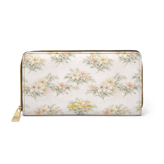 Royal Floral Zip Wallet