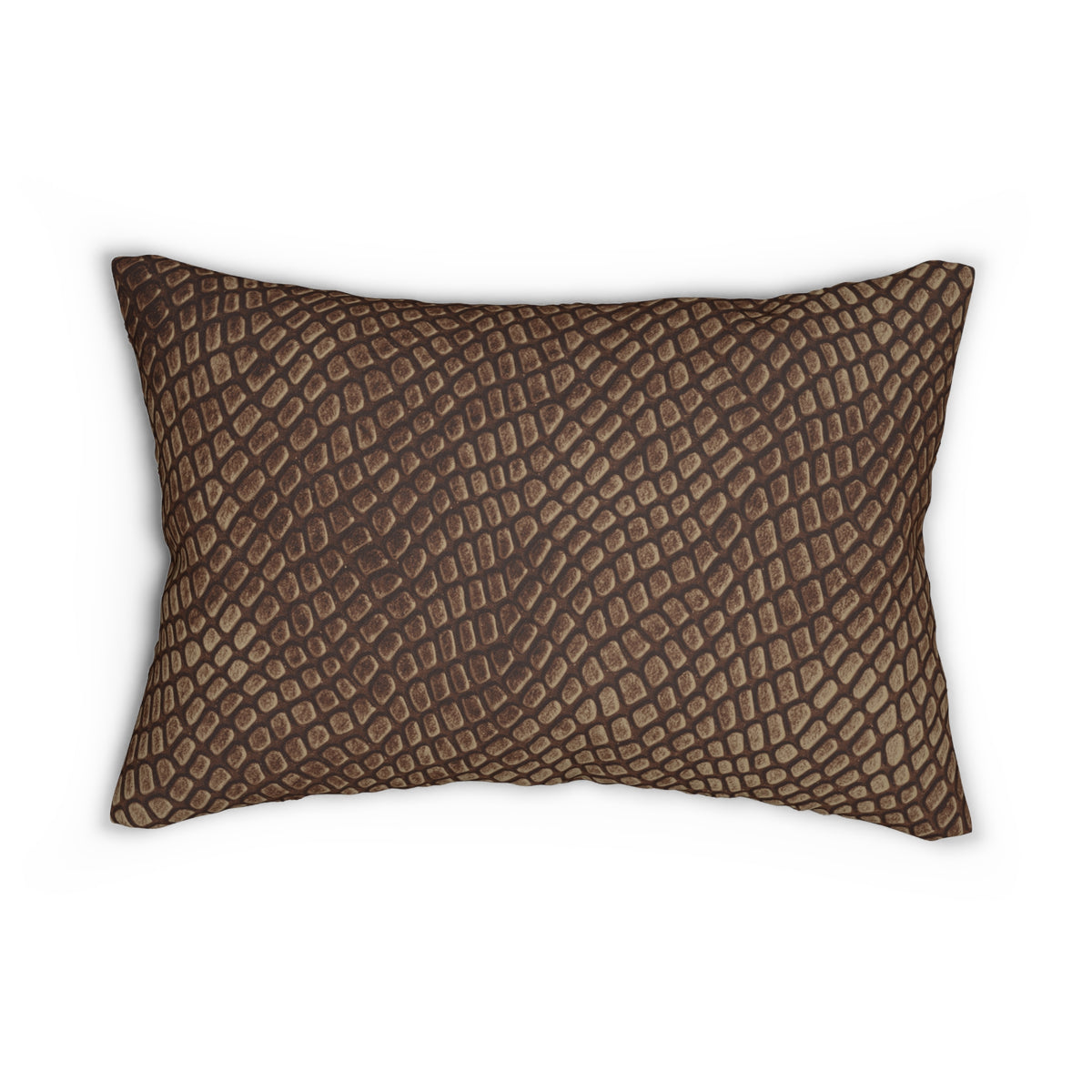 Mocha Crocodile Pillow