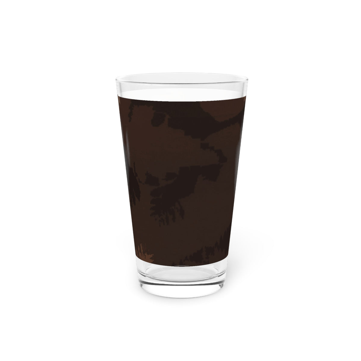 Dark Chocolate Abstract Forest Pint Glass