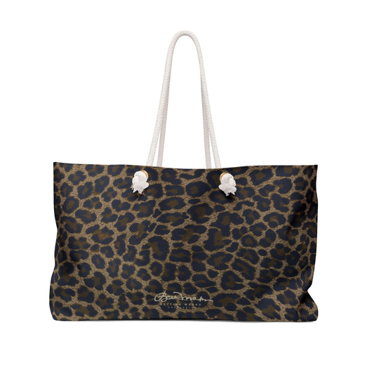 Deep Leopard Weekender Bag