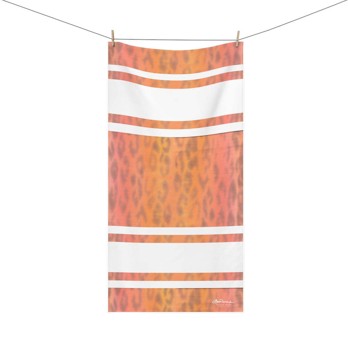 Ombre Leopard Bath Towel