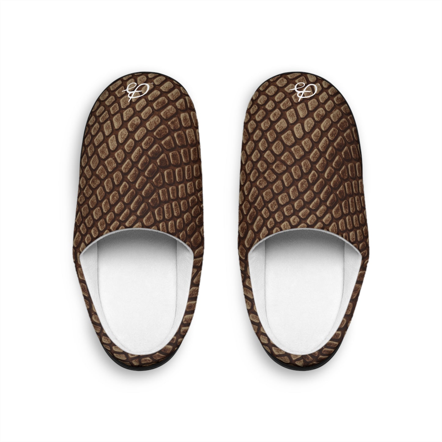 Mocha Crocodile Men's Indoor Slippers