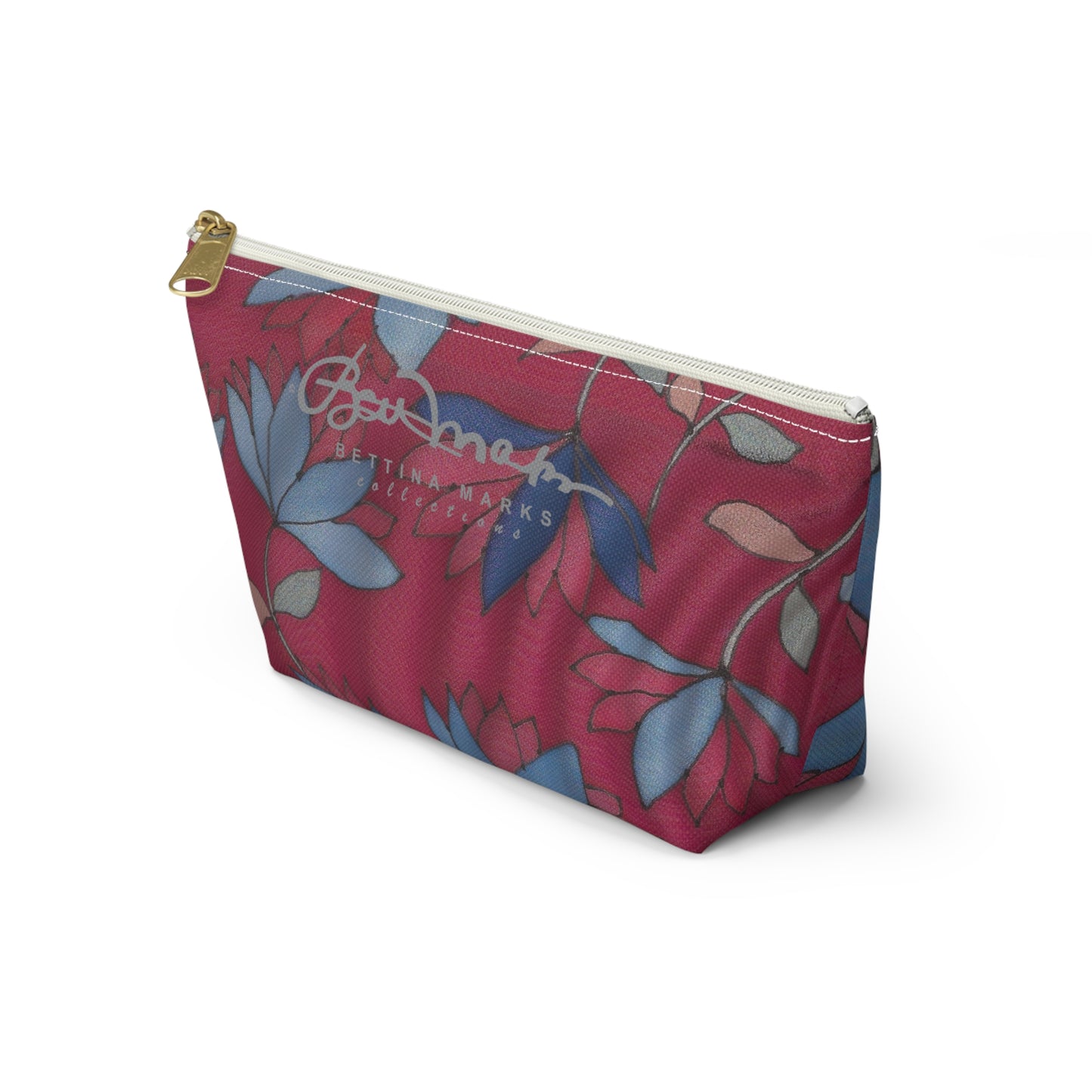 Lotus Flowers On Pink Accessory Pouch w T-bottom