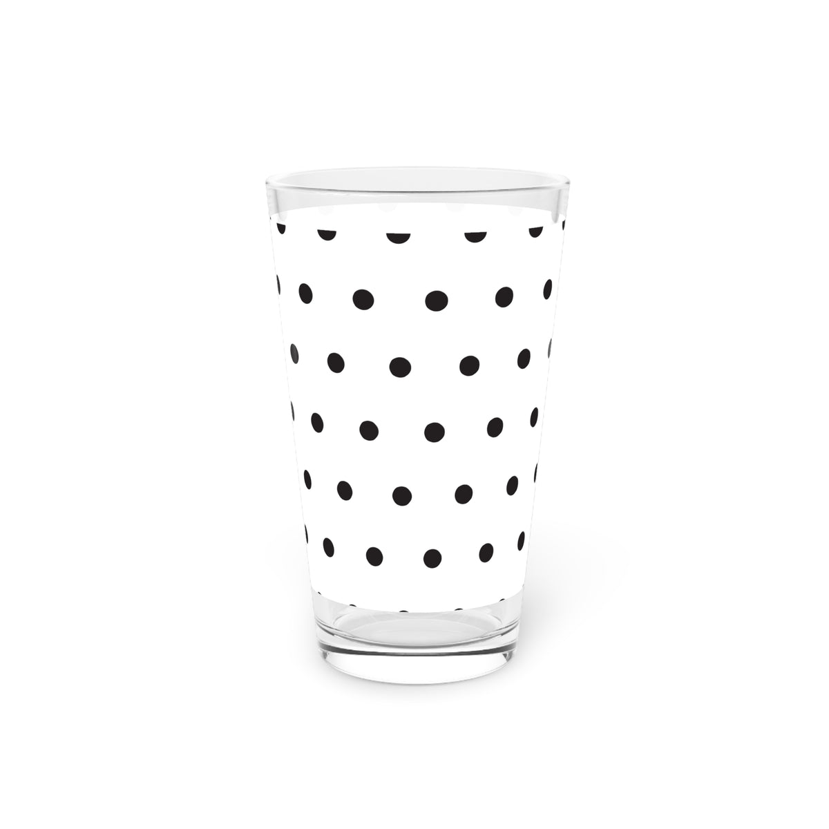 Poppy Seed Polka Dot Pint Glass