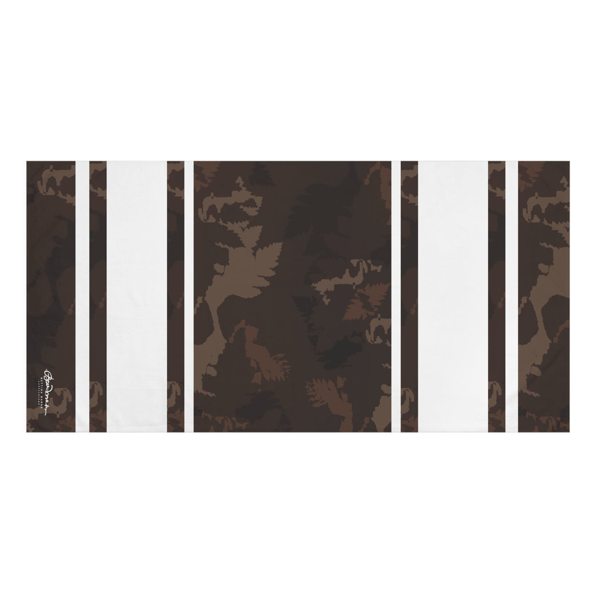 Dark Chocolate Abstract Forest Bath Towel