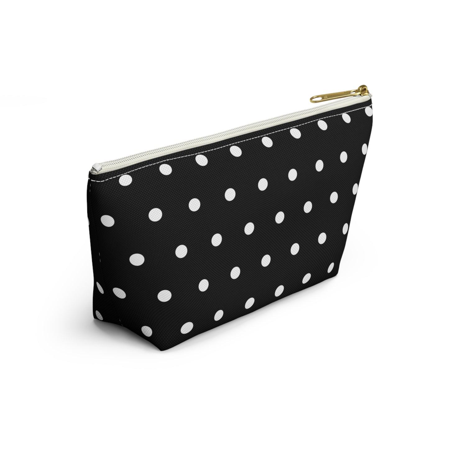 Midnight Polka Dot Accessory Pouch w T-bottom